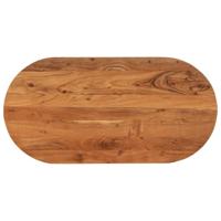 Tafelblad ovaal 100x50x3,8 cm massief acaciahout - thumbnail