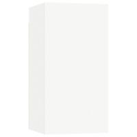 6-delige Tv-meubelset bewerkt hout wit - thumbnail