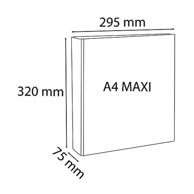 Exacompta Personaliseerbare ringmap Kreacover 4 ringen van 50 mm, rug van 7 cm, wit