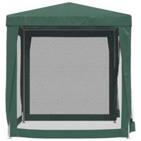 Partytent met 4 mesh zijwanden 2x2 m HDPE groen - thumbnail