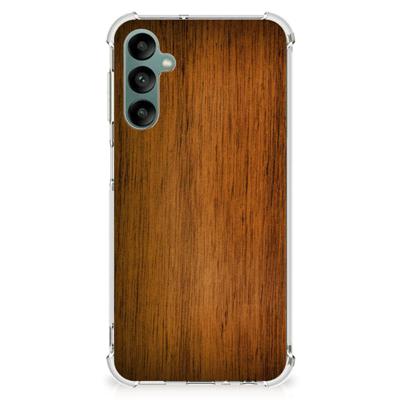 Samsung Galaxy A24 Stevig Telefoonhoesje Donker Hout Samsung Galaxy A24 Stevig Telefoonhoesje Donker Hout