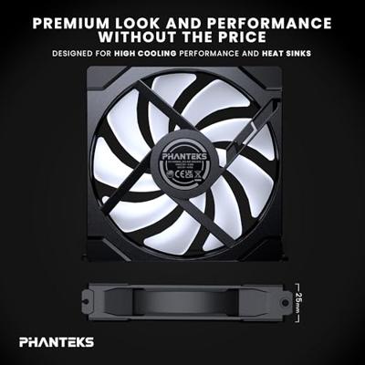 Phanteks PH-F140M25_G2_DBK01 PC-ventilator (b x h x d) 140 x 25 x 140 mm Phanteks PH-F140M25_G2_DBK01 PC-ventilator (b x h x d) 140 x 25 x 140 mm