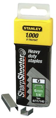 Stanley nietjes type G, 6 mm, doos van 1.000 nietjes