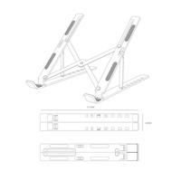 Inklapbare steun voor laptop Aisens LPS2M-175 Aluminium - thumbnail