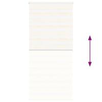 VidaXL Zebra rolgordijn 110x200 cm stofbreedte 105,9 cm marmerbeige - thumbnail