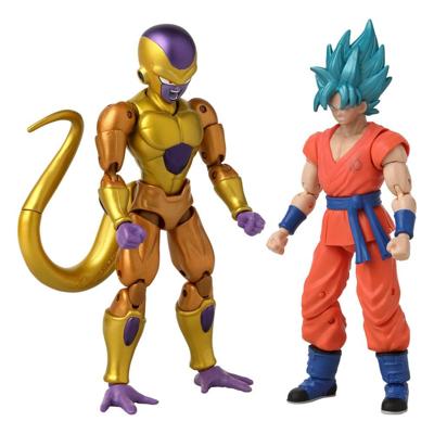 Dragon Ball Super Dragon Stars Action Figure 2-Pack Battle Pack: Golden Frieza vs Super Saiyan Blue Goku 17 cm