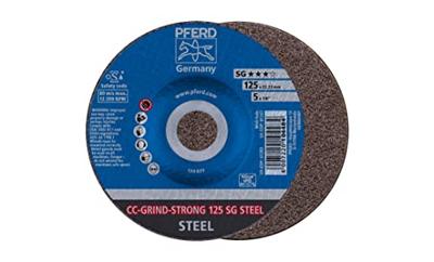 PFERD TOOLS 64181125 Schuurschijf Diameter 125 mm Boordiameter 22.23 mm Staal, IJzerslag 10 stuk(s)