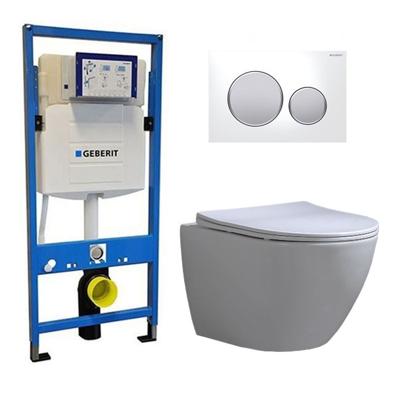 Geberit UP 320 Toiletset – Inbouw WC Hangtoilet Wandcloset – Shorty Flatline Sigma-20 Wit Mat Chroom Geberit UP 320 Toiletset – Inbouw WC Hangtoilet Wandcloset – Shorty Flatline Sigma-20 Wit Mat Chroom