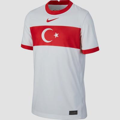 Nike Junior Turkije voetbalshirt wit/rood Nike Junior Turkije voetbalshirt wit/rood