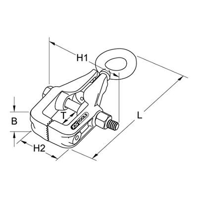 KS Tools 140.2420 Box-trekklem, 245mm