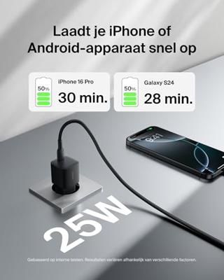 Kabel USB naar Lightning Belkin WCA012KQBK Zwart