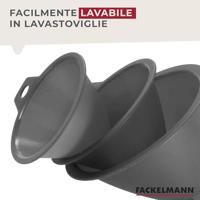 Fackelmann food&more trechter grijs set van 3 - thumbnail