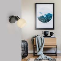 Just Light Zwarte wandlampLoki 1-lichts - 12150-18 - thumbnail