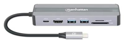 Manhattan 153928 USB-C dockingstation Geschikt voor merk (dockingstation): Universeel Incl. laadfunctie, USB-C Power Delivery - thumbnail