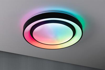 Paulmann 70545 Rainbow LED-plafondlamp LED LED 19.25 W Zwart, Wit Paulmann 70545 Rainbow LED-plafondlamp LED LED 19.25 W Zwart, Wit