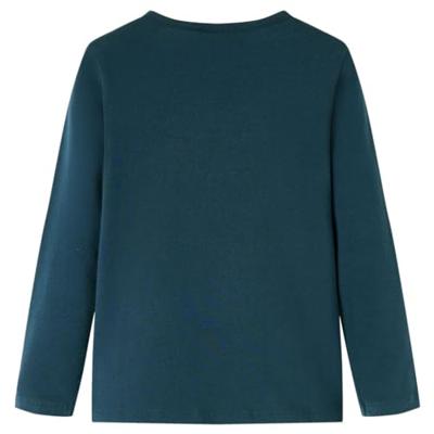 VidaXL Kindershirt met lange mouwen 104 donkergroen