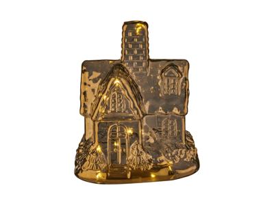 LIVARNO home Glazen kerstdecoratie met LED (Huis)