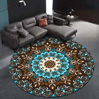 Etnische tapijt Camel Mandala bloem tapijt antislip Vloermatten grootte: diameter 160cm (bloem)