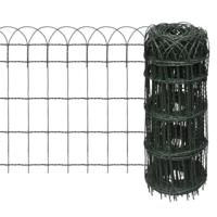 VidaXL Borderafscheiding 10x0,65 m gepoedercoat ijzer - thumbnail