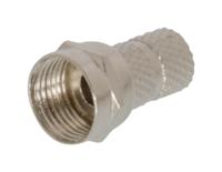 F-Connector 5.5 mm Male Zilver - thumbnail