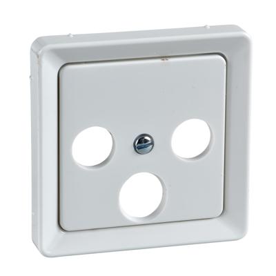 ELSO centrale plaat 206034 antenne. 3-GATS zuiver wit 1 stuk(s)