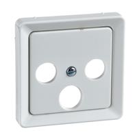 ELSO centrale plaat 206034 antenne. 3-GATS zuiver wit Meerdere kleuren 1 stuk(s) - thumbnail