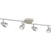 Light depot - LED opbouwspot Drift 4 lichts - 80,5 cm - mat staal - Outlet - thumbnail