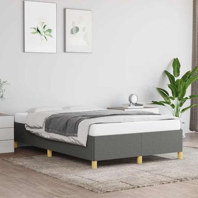 Bedframe zonder matras 120x190 cm stof donkergrijs