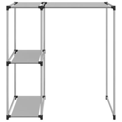 VidaXL Opbergrek voor boven wasmachine 87x55x90,5 cm ijzer grijs - thumbnail