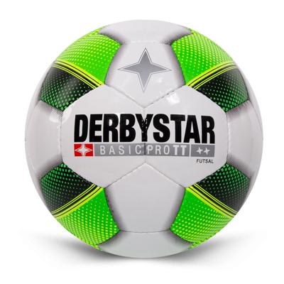 Derbystar Futsal Basic Pro TT Zaalvoetbal Maat 4 Wit Groen Zwart