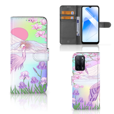 OPPO A16/A16s/A54s | Telefoonhoesje | Met pasjeshouder | Bird