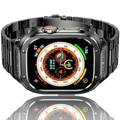 Ultra Protective Stainless Steel band - Zwart - Geschikt voor Apple watch 44mm