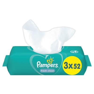 Pampers Pampers Fresh Clean Billendoekjes 3 x 52 stuks