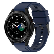 Siliconen gesp bandje - Donkerblauw - Samsung Galaxy Watch 4 Classic - 42mm & 46mm Siliconen gesp bandje - Donkerblauw - Samsung Galaxy Watch 4 Classic - 42mm & 46mm