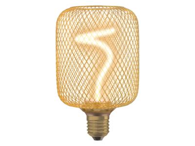 OSRAM Filamentlamp met metalen behuizing (goud/hoekig)