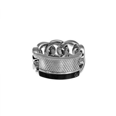 Guess Collection CMR70702-68 Ring Heren 925 Zilver Maat 68 Guess Collection CMR70702-68 Ring Heren 925 Zilver Maat 68