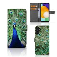 Samsung Galaxy A04s | Samsung Galaxy A13 5G | Telefoonhoesje | Met pasjeshouder | Pauw - thumbnail