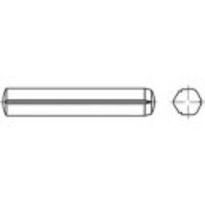 TOOLCRAFT TO-5378508 Cilindrische kerfstift 4 mm RVS A1 100 stuk(s)