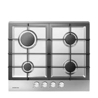 Inventum IKG6023GRVS kookplaat Zwart, Roestvrijstaal Ingebouwd Gaskookplaat 4 zone(s) - thumbnail