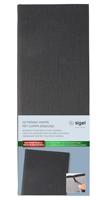 Sigel GM101 Drankenmap 1/2 DIN A4 1 stuk(s) Incl. 2 dubbele transparante hoezen voor 8 paginas, Rubberen binding Antraciet - thumbnail