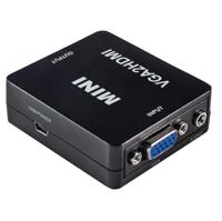 Maxtrack CS40L VGA / HDMI Adapter [1x VGA-bus, Jackplug female 3,5 mm - 1x HDMI-bus] Zwart - thumbnail