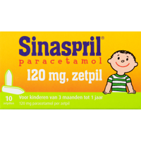 Sinaspril Paracetamol 120mg Zetpillen - thumbnail
