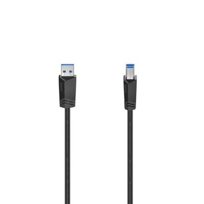 Hama USB-KABEL, USB 3.0, 5 GBIT/S, 1,50 M Kabel Zwart Hama USB-KABEL, USB 3.0, 5 GBIT/S, 1,50 M Kabel Zwart
