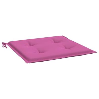 VidaXL Tuinstoelkussens 2 st 50x50x4 cm stof roze - thumbnail
