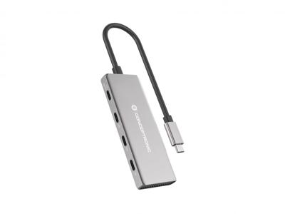 Hub USB Conceptronic 110519607101 Zilverkleurig