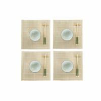 Sushi-set DKD Home Decor 14,5 x 14,5 x 31 cm Groen Keramiek Orientaals (16 Onderdelen) - thumbnail