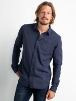 Petrol Industries Heren Gemêleerd overhemd Zwart - L - thumbnail