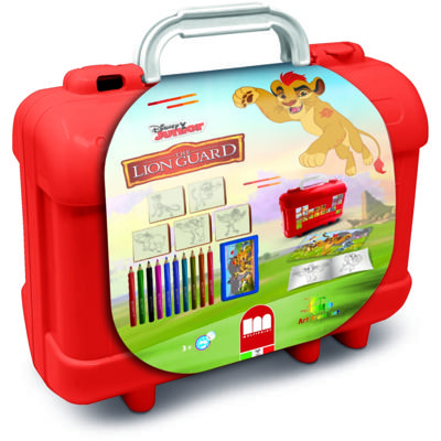 Disney lion guard kleuren stempel kofferset