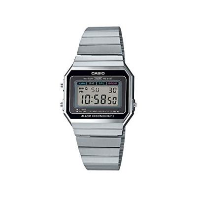 Casio horloge A700WE-1AEF retro-vintage Zilverkleurig