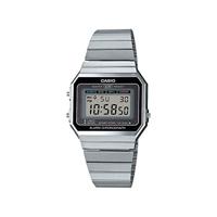 Casio A700WE-1AEF Zwart Zilverkleurig (Ø 35 mm) Heren horloge - thumbnail